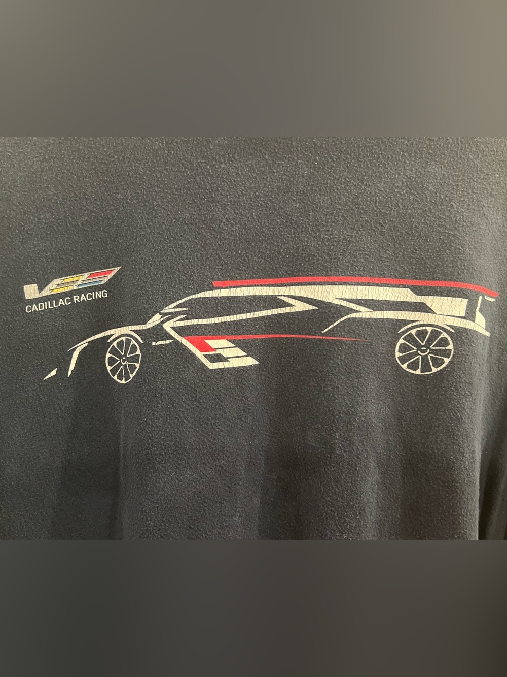 Cadillac Racing Men's Black Graphic Short Sleeve Tee